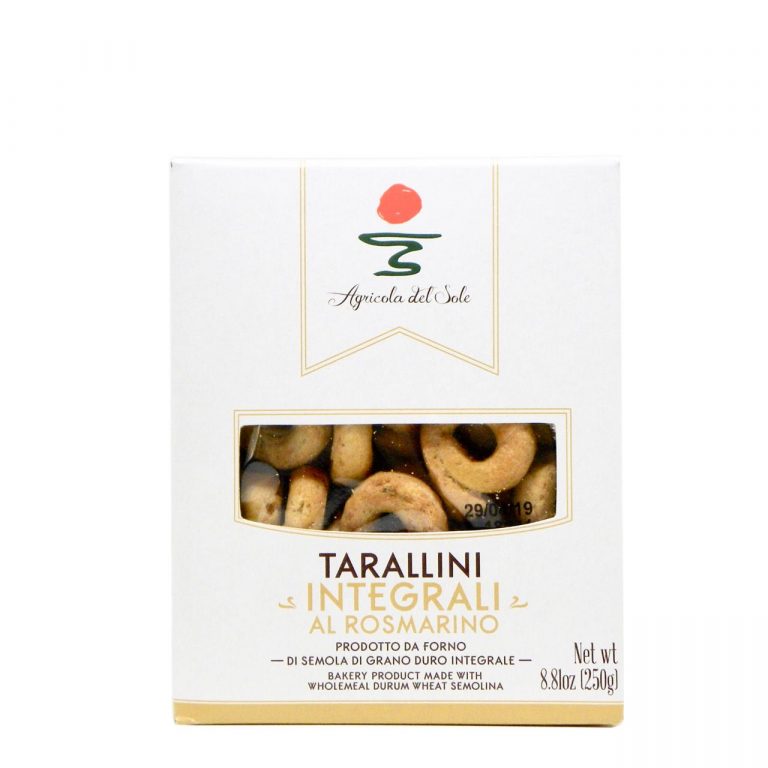 Wholemeal Taralli Agricola del Sole | Buy online the best Italian foods
